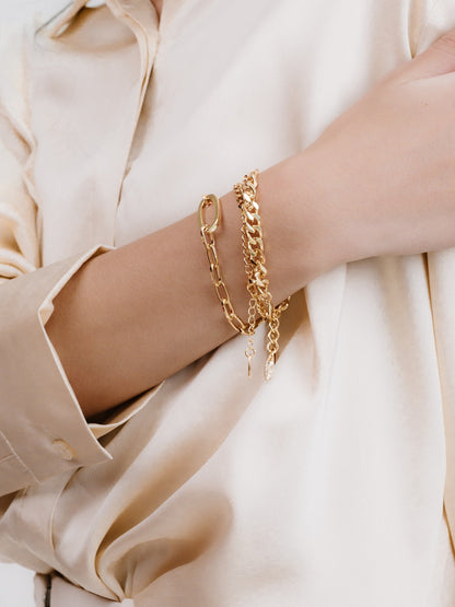 Chain Game Bracelet Set - 18k Gold Plated | Ettika