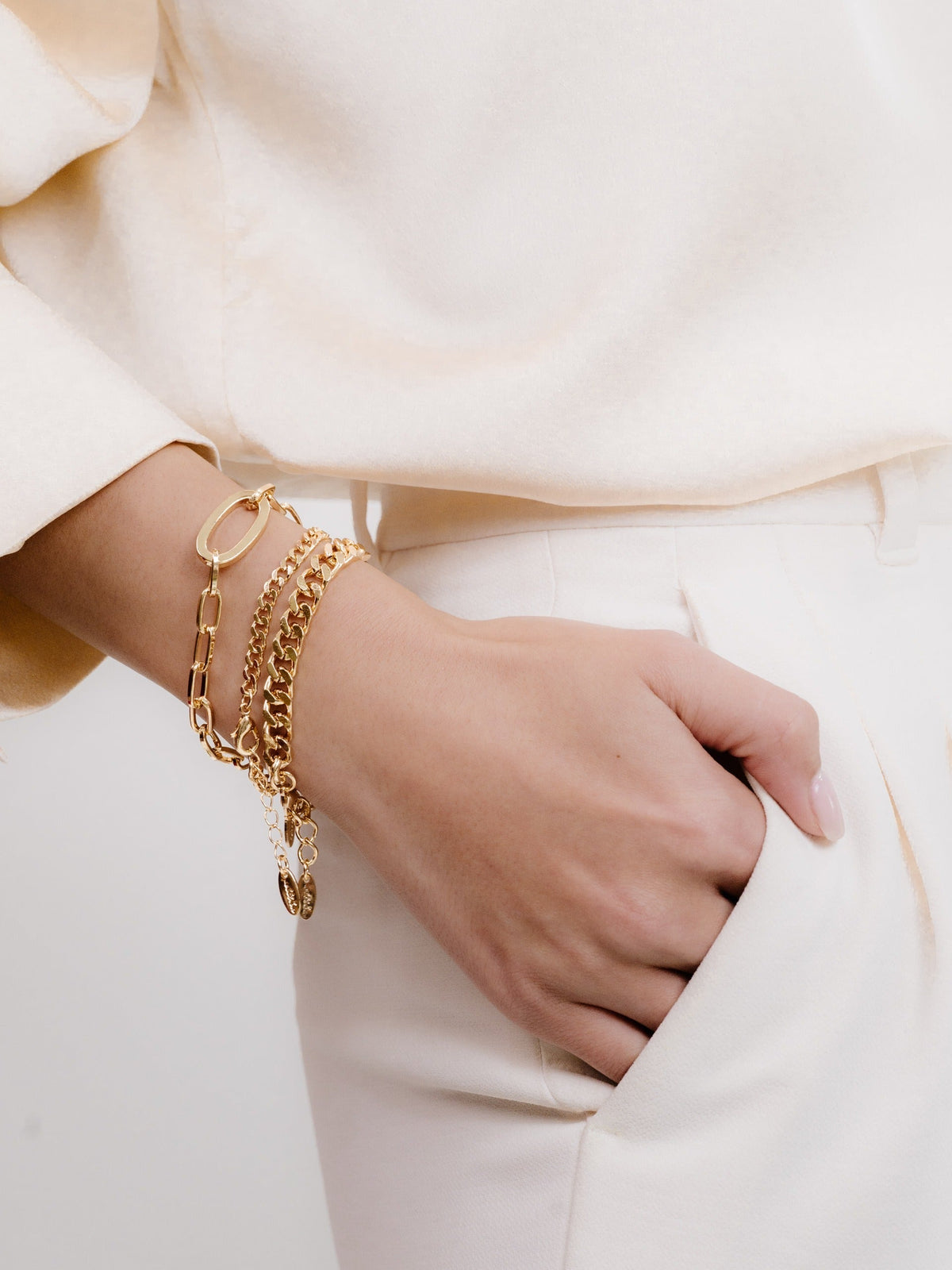 Chain Game Bracelet Set - 18k Gold Plated | Ettika
