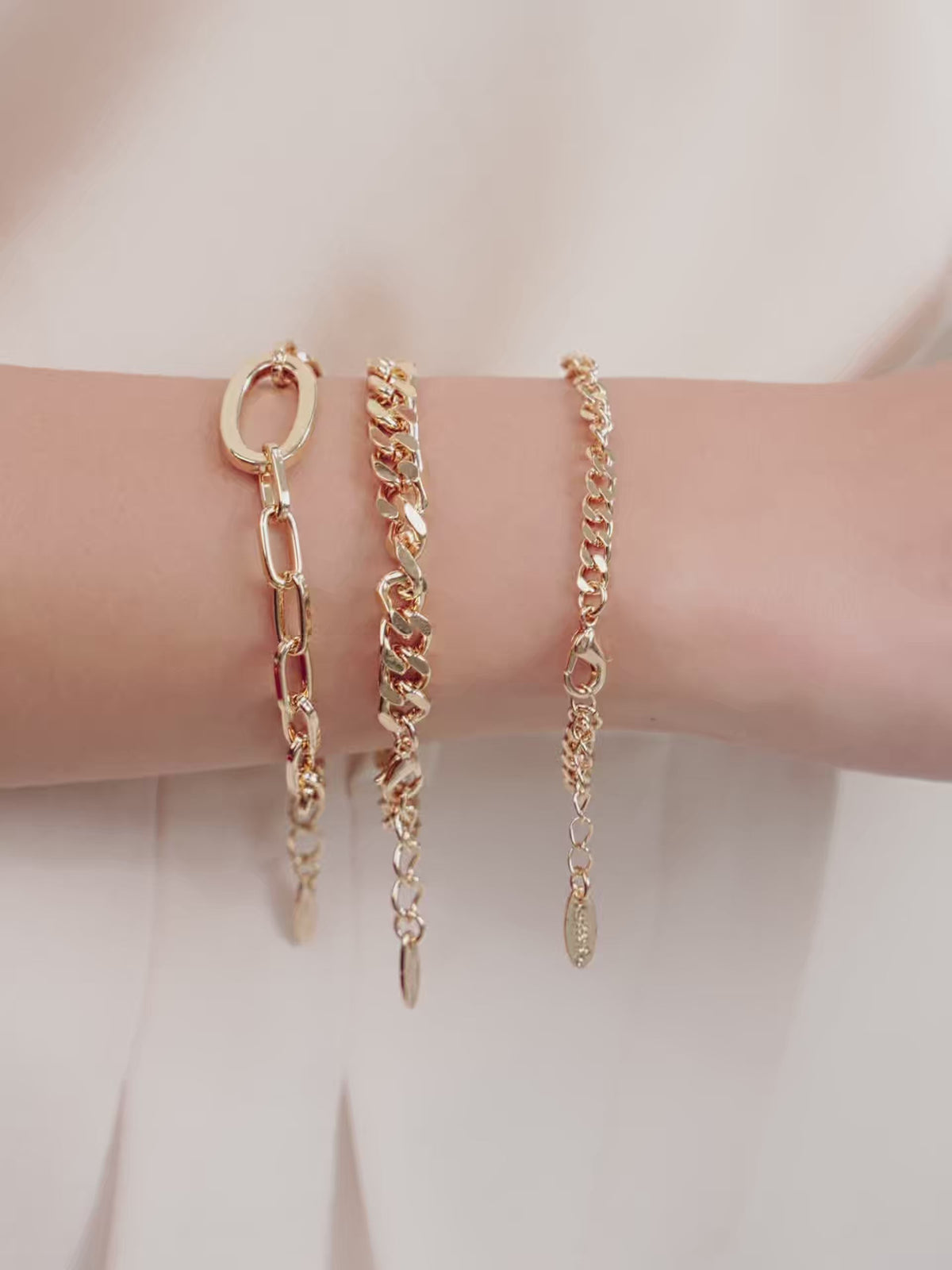 Chain Game Bracelet Set - 18k Gold Plated | Ettika
