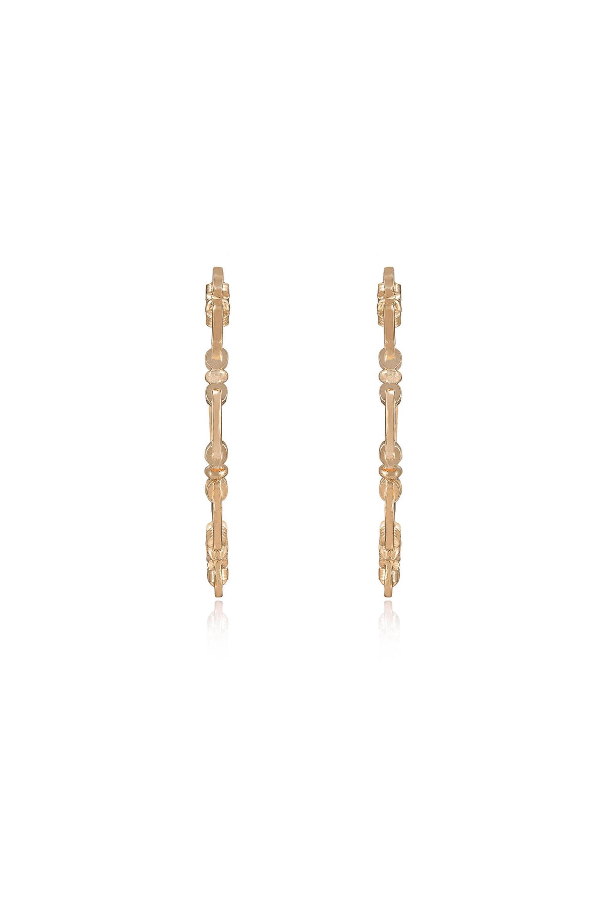 Geometry Hoop Earrings - 18k Gold Plated | Ettika