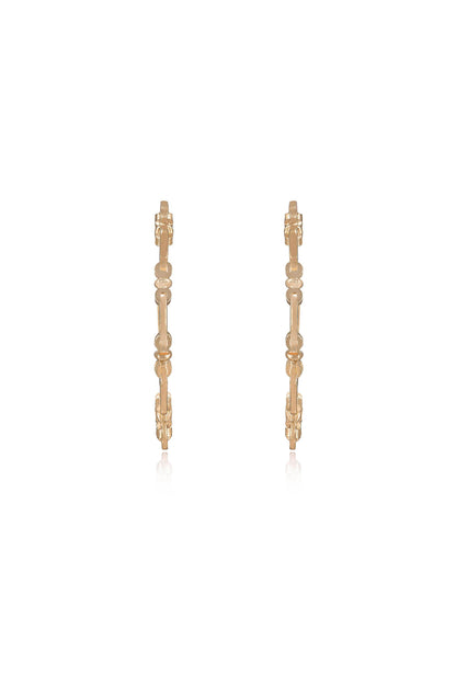 Geometry Hoop Earrings - 18k Gold Plated | Ettika