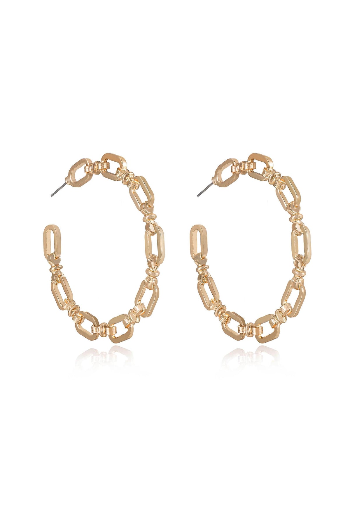 Geometry Hoop Earrings - 18k Gold Plated | Ettika