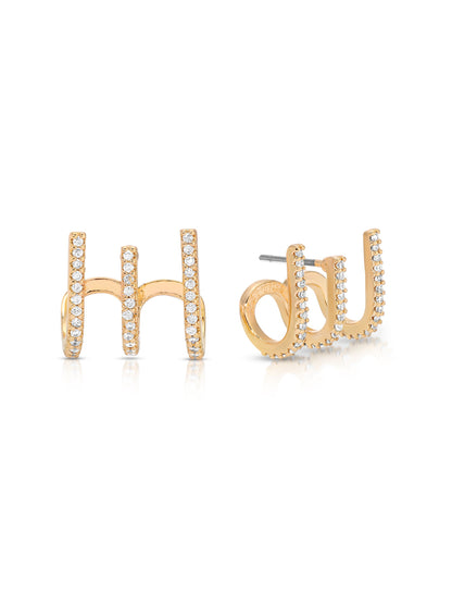 Sparkle Triple Illusion Ear Wrap - 18k Gold Plated | Ettika