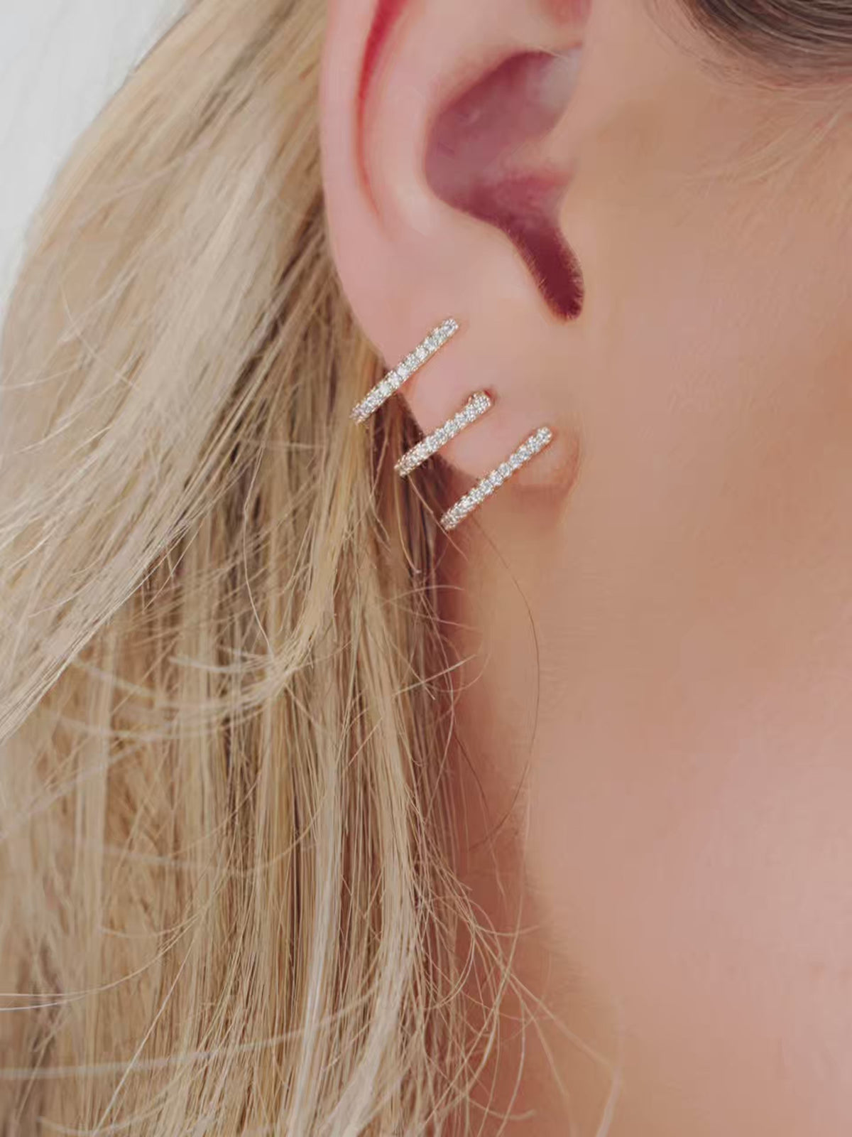 Sparkle Triple Illusion Ear Wrap - 18k Gold Plated | Ettika