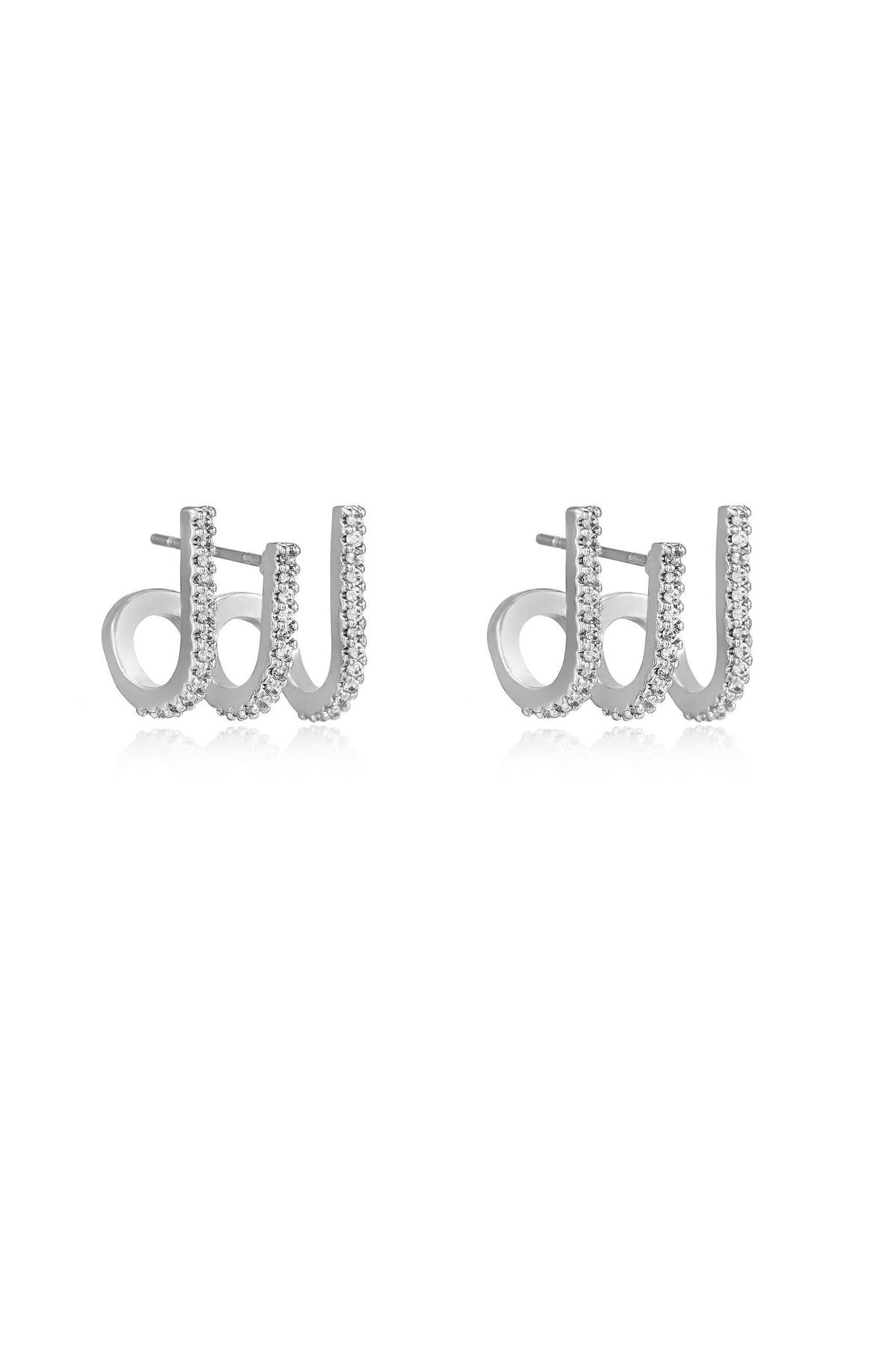 Sparkle Triple Illusion Ear Wrap - 18k Gold Plated | Ettika