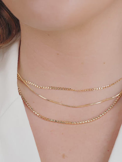 Minimal Layers Crystal Necklace - Clear Crystals | Ettika
