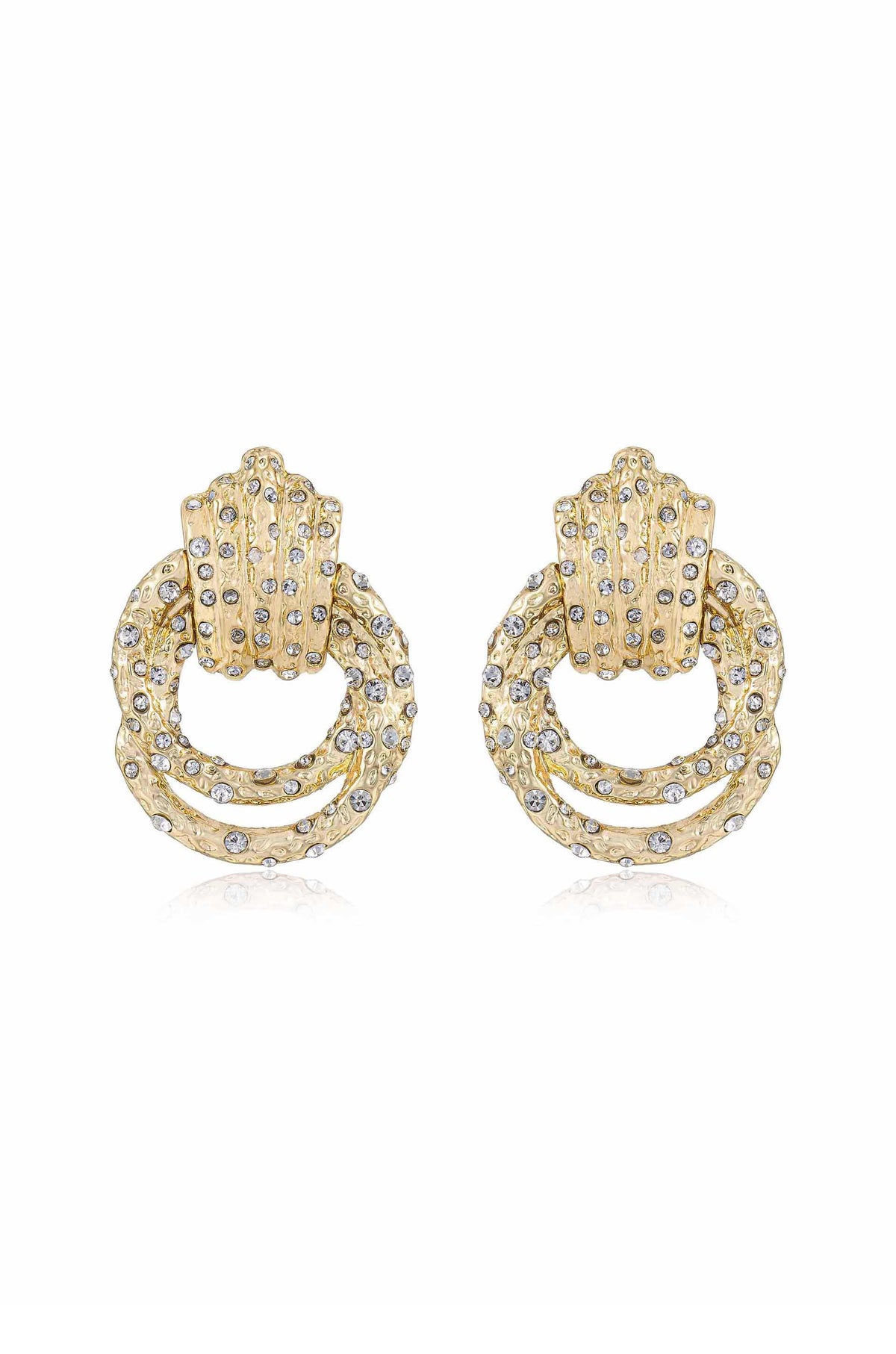 Only Royalty Crystal Earrings - Clear Crystals | Ettika