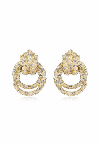 Only Royalty Crystal Earrings - Clear Crystals | Ettika