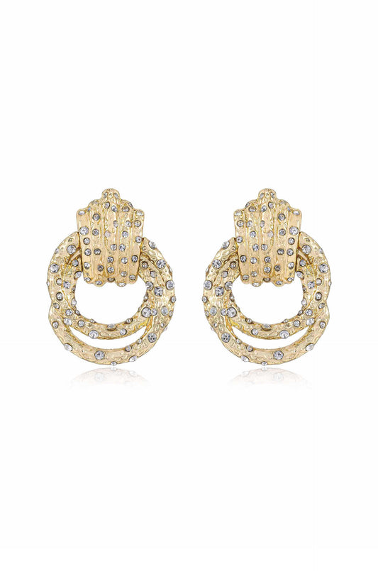 Only Royalty Crystal Earrings - Clear Crystals | Ettika