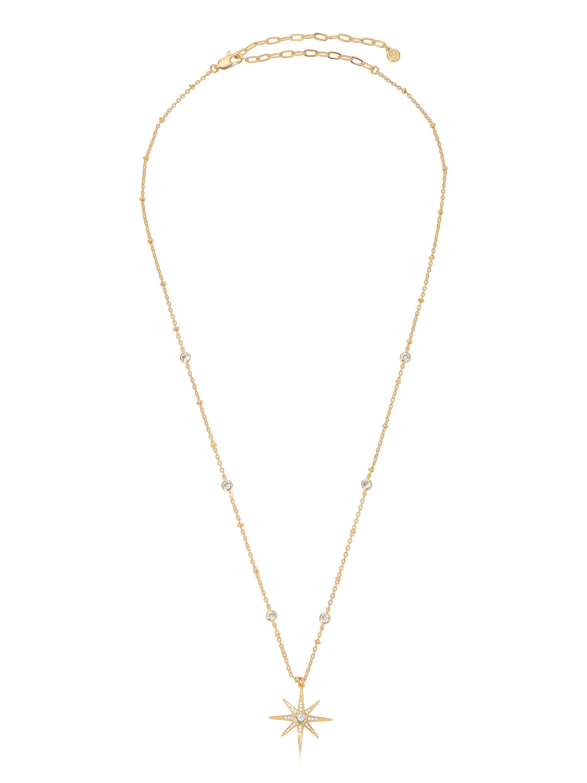 Starburst Pendant Necklace - Clear Crystals | Ettika