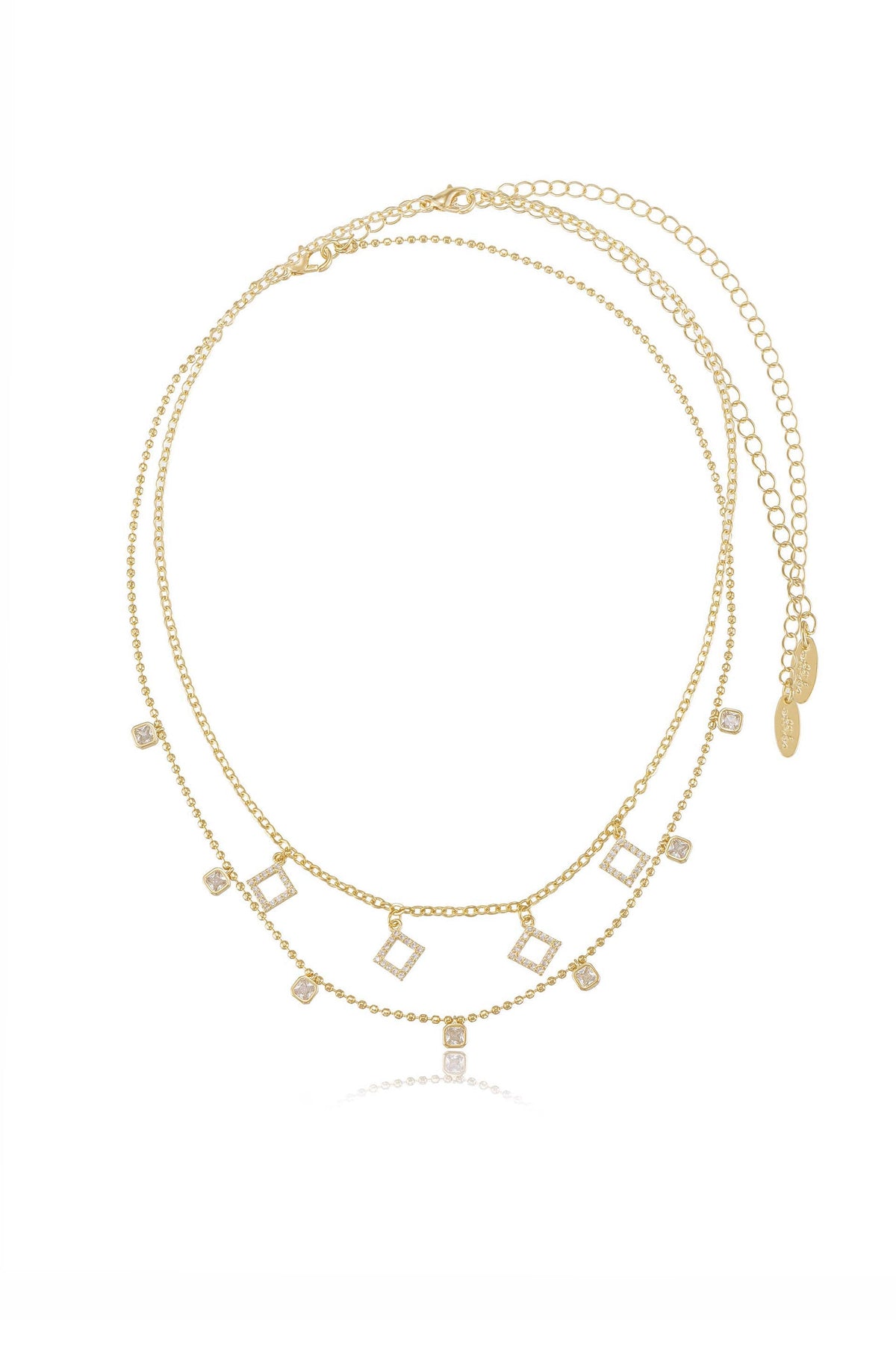 Crystaline Necklace Set - Clear Crystals | Ettika