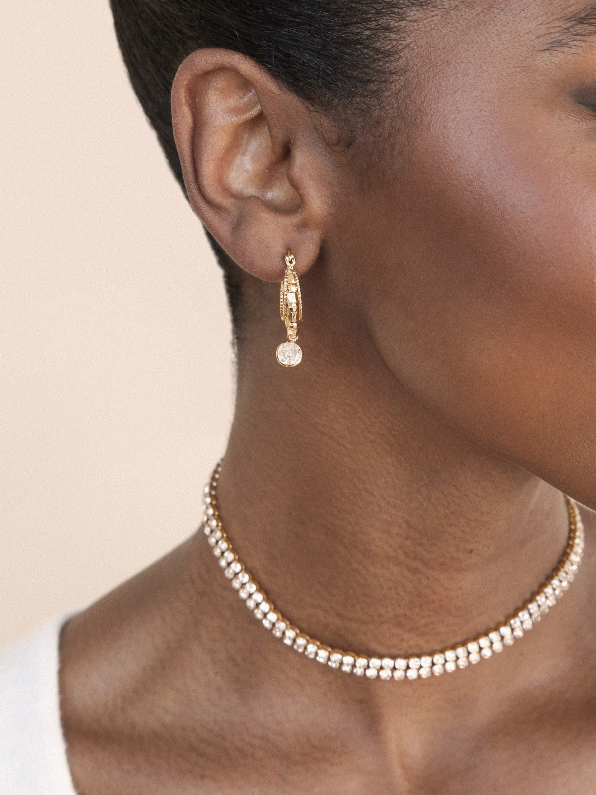 Boho Golden Hoop Earrings - 18k Gold Plated | Ettika