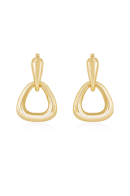 Baby Double Dangle Hoop Earrings - 18k Gold Plated | Ettika