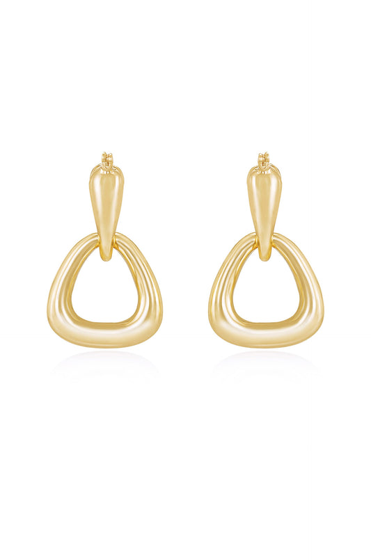 Baby Double Dangle Hoop Earrings - 18k Gold Plated | Ettika