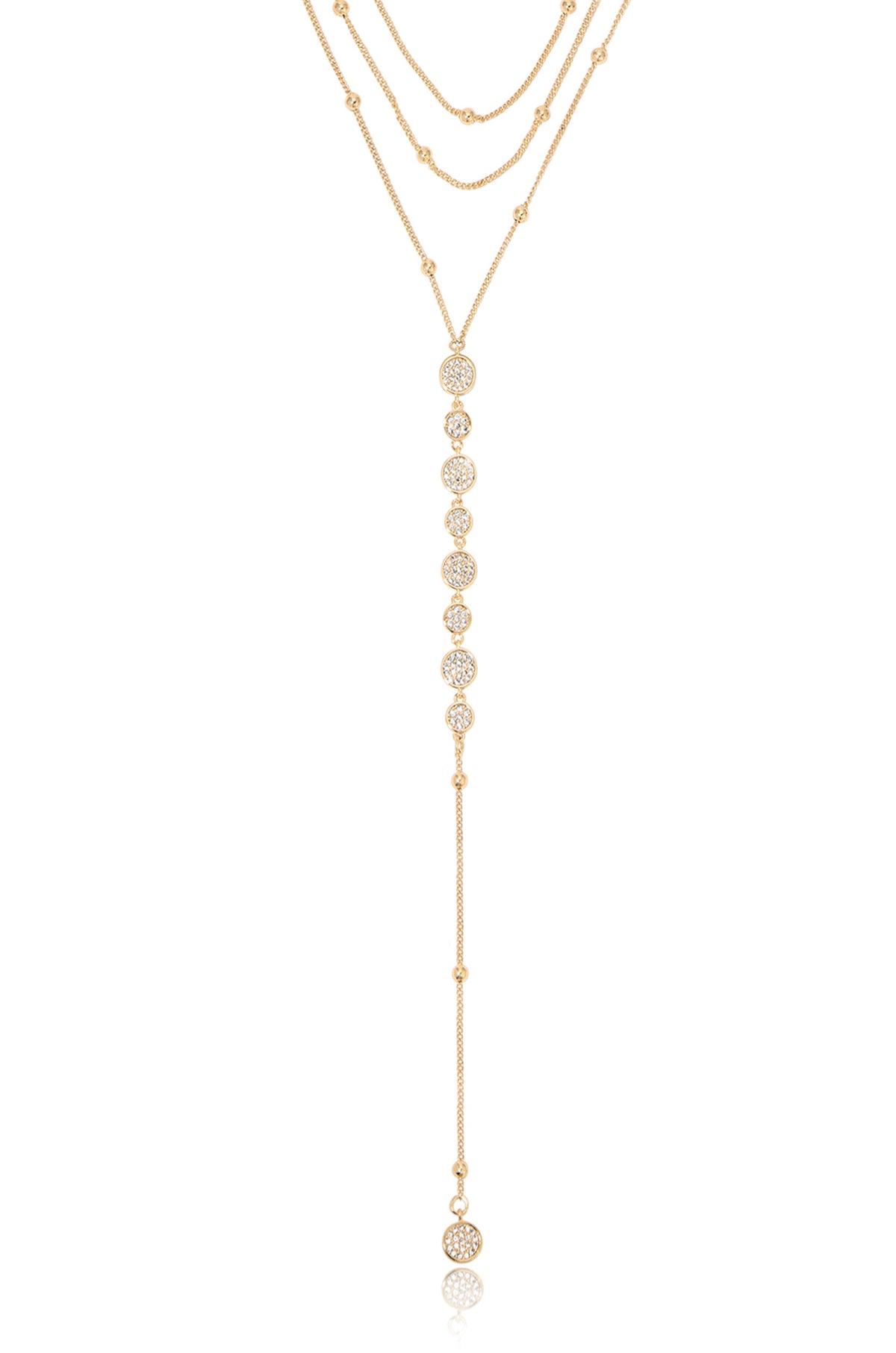 Bali Dreams Crystal Lariat Necklace - Black Crystal with 18k Gold Plating | Ettika