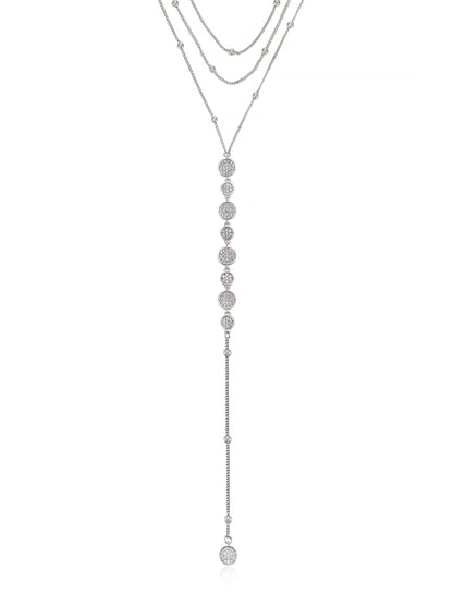 Bali Dreams Crystal Lariat Necklace - Black Crystal with 18k Gold Plating | Ettika