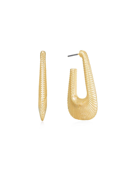 Cleopatra Inspired Hoop Earrings - 18k Gold Plated | Ettika