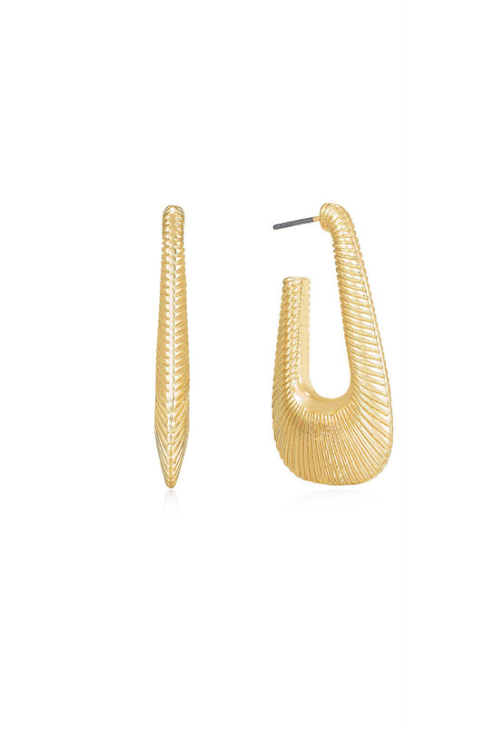 Cleopatra Inspired Hoop Earrings - 18k Gold Plated | Ettika