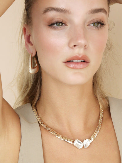 Cleopatra Inspired Hoop Earrings - 18k Gold Plated | Ettika