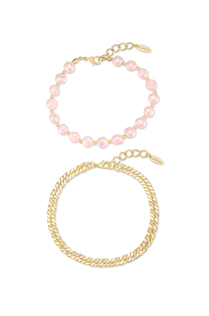 Pearl Party Anklet - White Pearl with 18k Gold Plating | Ettika