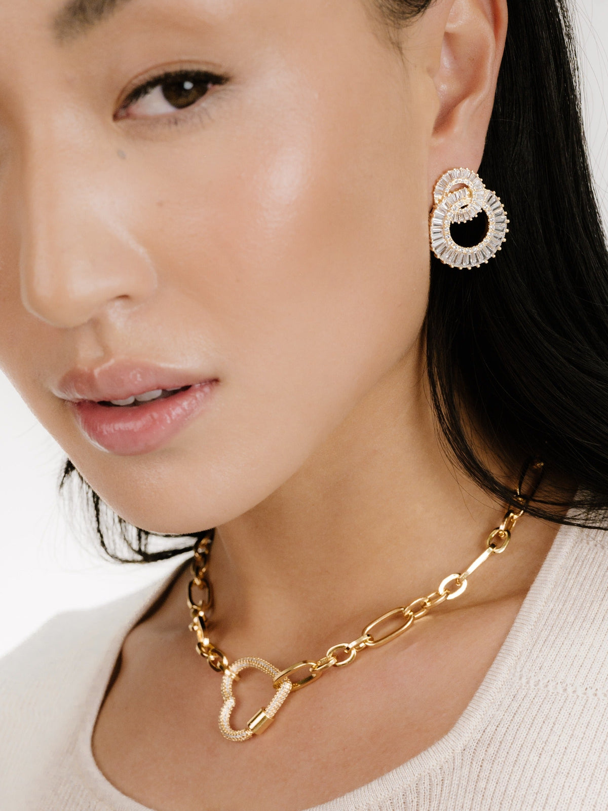 Open Heart Lock Necklace - 18k Gold Plated | Ettika