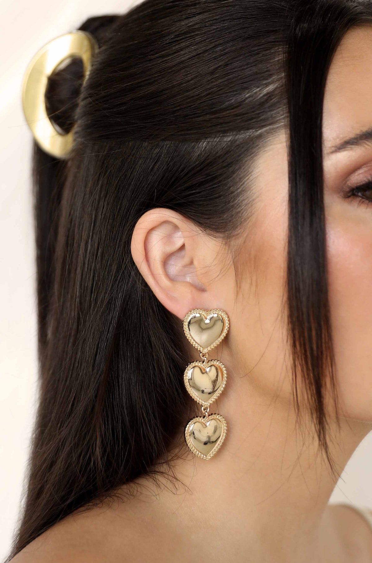 Golden Love Drop Dangle Earrings - 18k Gold Plated | Ettika