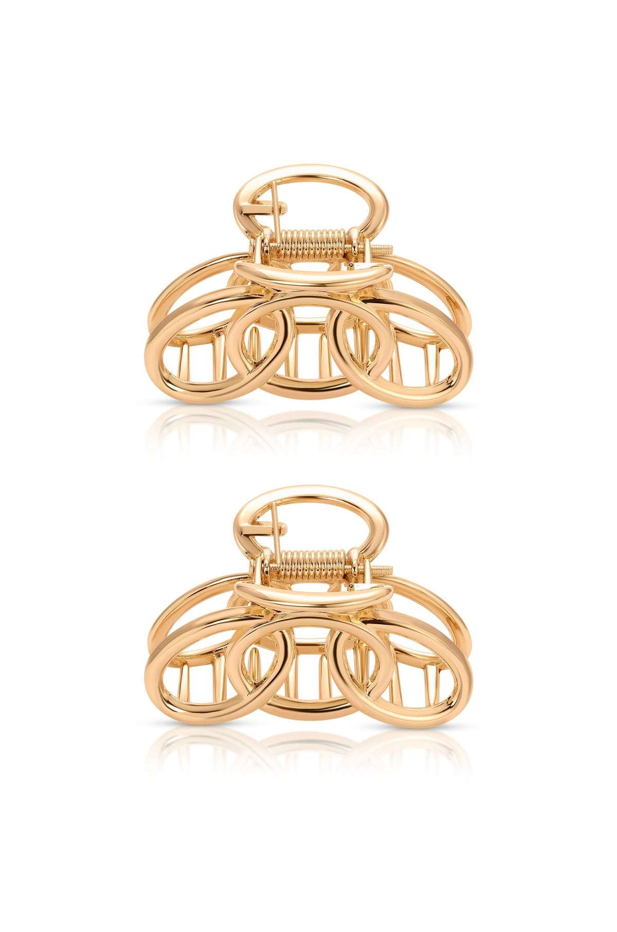 Keep It Simple Gold Hair Clip Set - Gold Tone | Ettika