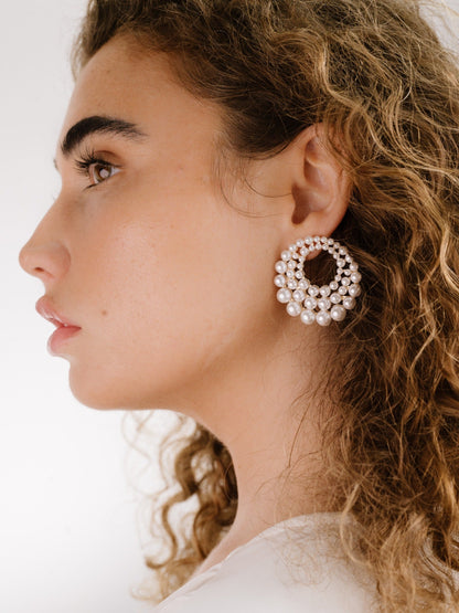 Blushing Pearl Earrings - Pearl | Ettika