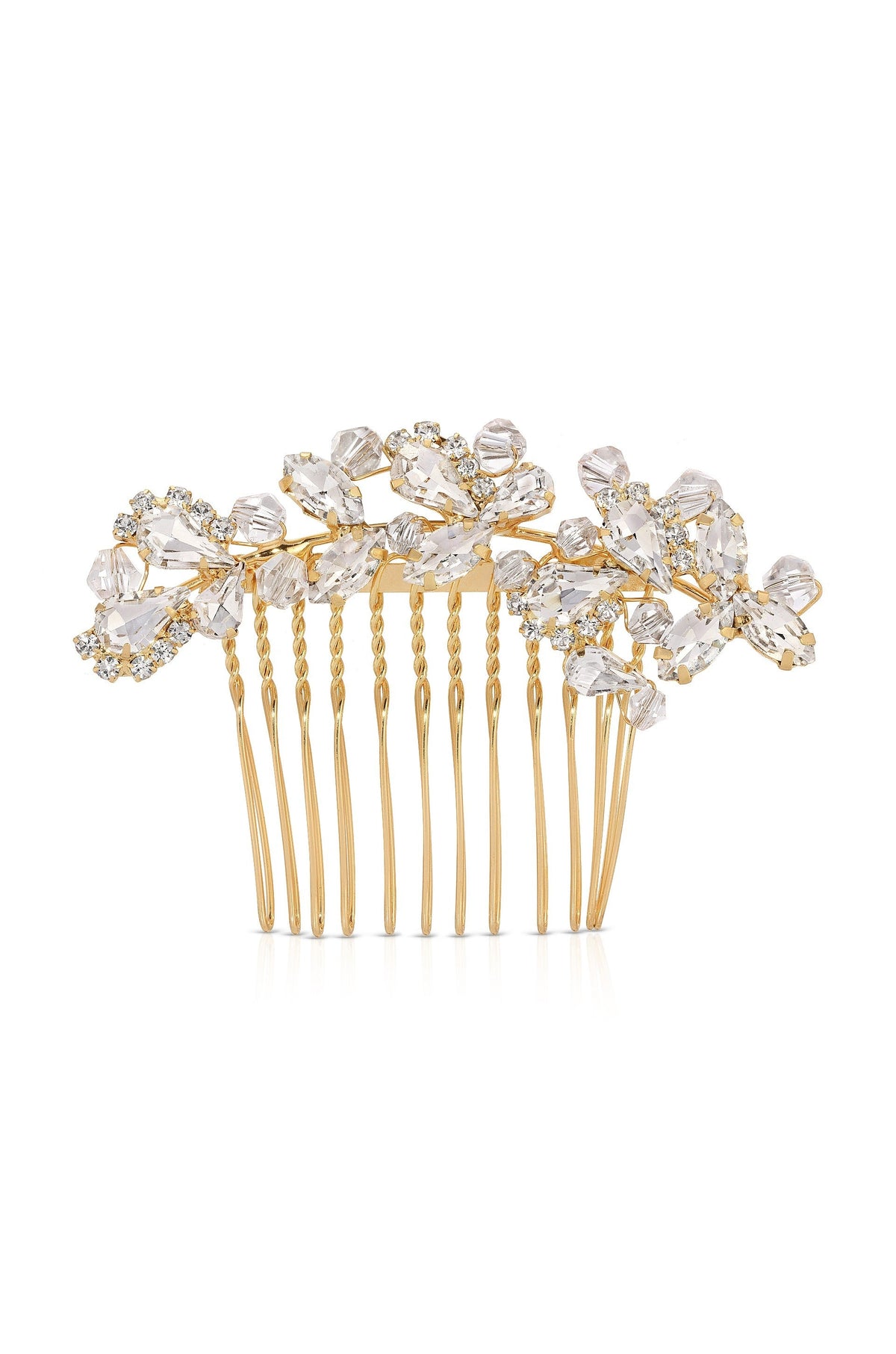 Princessa Hair Comb - Clear Crystals | Ettika