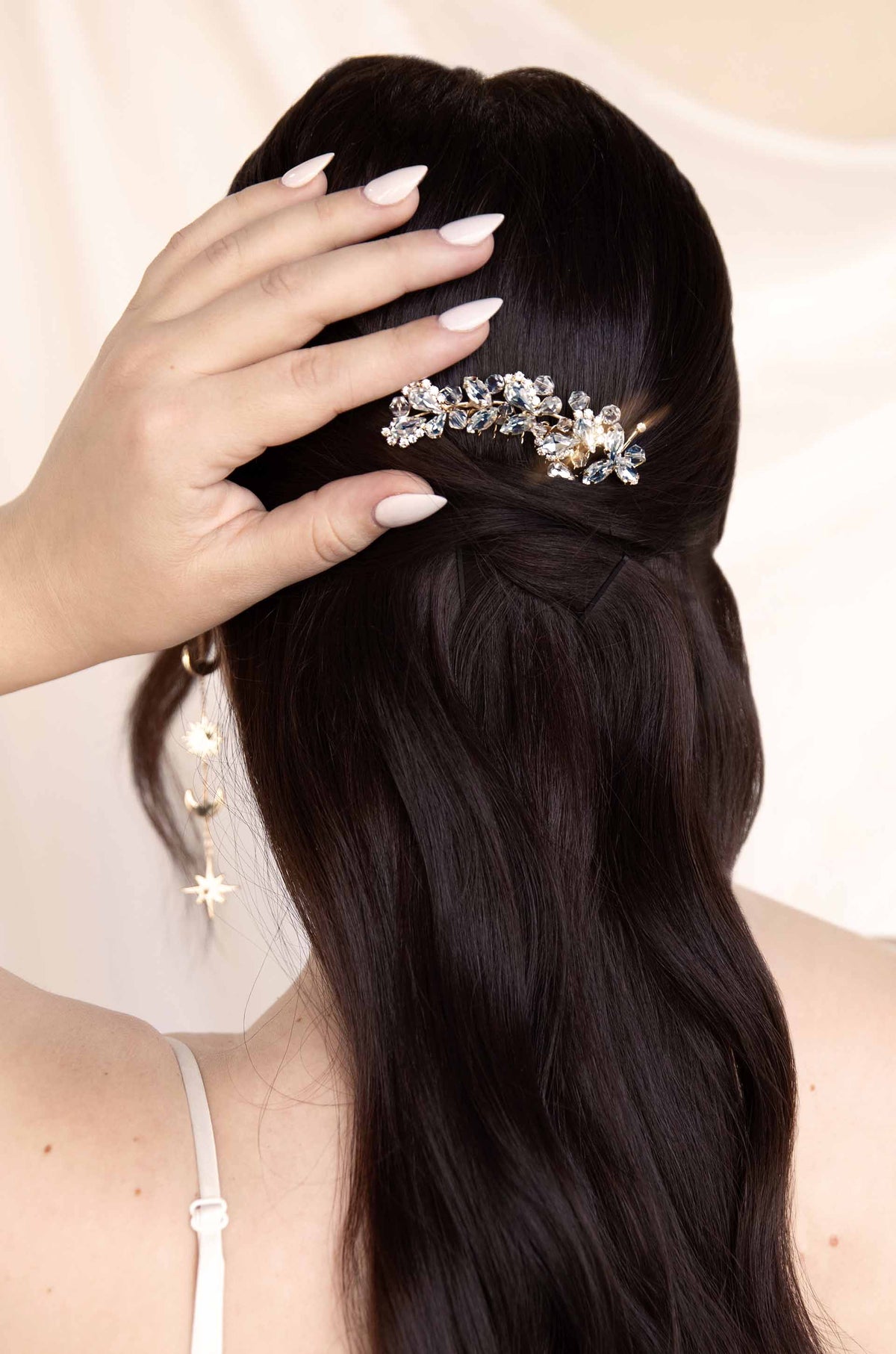 Princessa Hair Comb - Clear Crystals | Ettika
