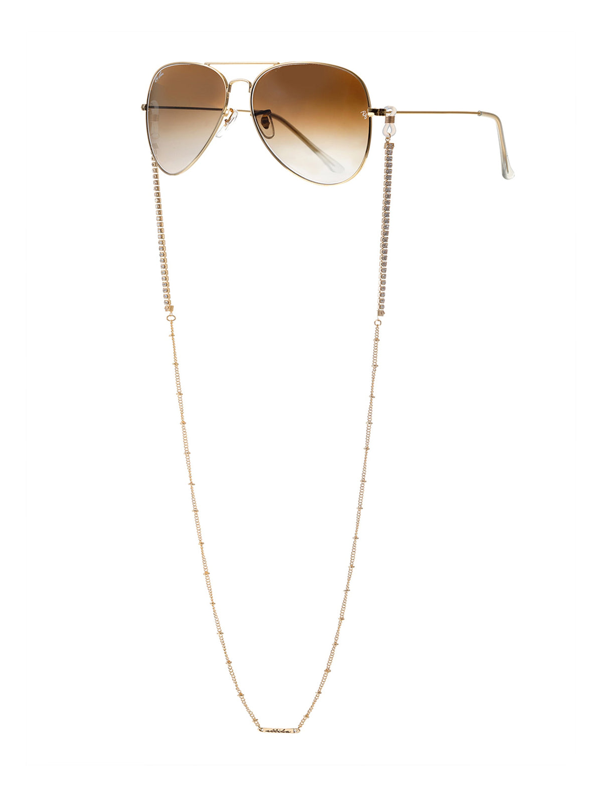 Crystal Shores Eyeglass Chain - Gold Tone | Ettika