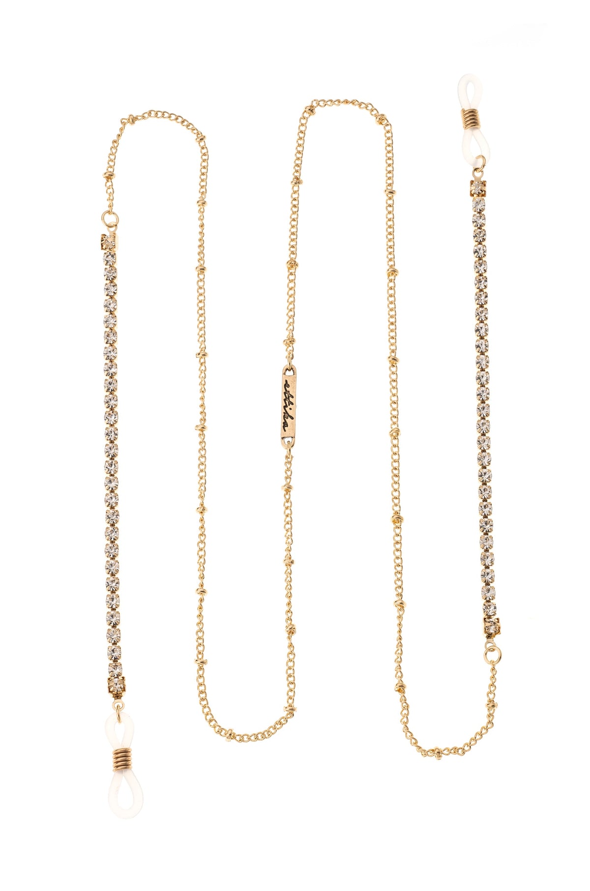 Crystal Shores Eyeglass Chain - Gold Tone | Ettika