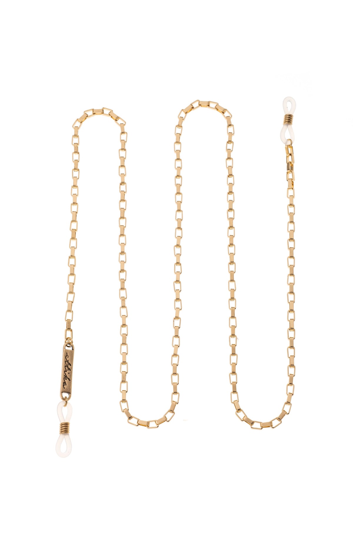 Golden Rays Rectangle Eyeglass Chain - Gold Tone | Ettika