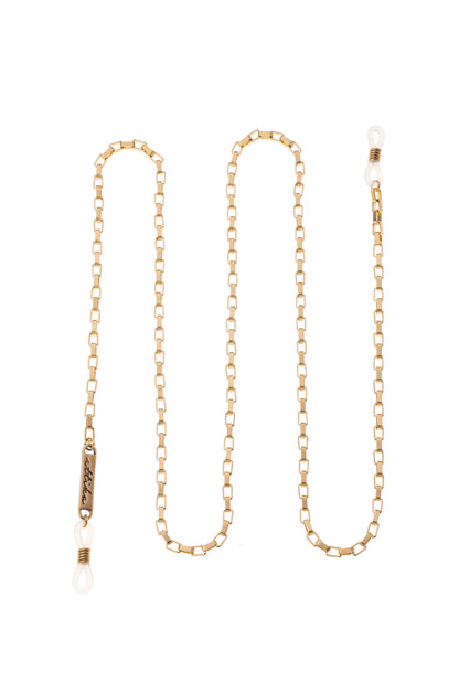 Golden Rays Rectangle Eyeglass Chain - Gold Tone | Ettika