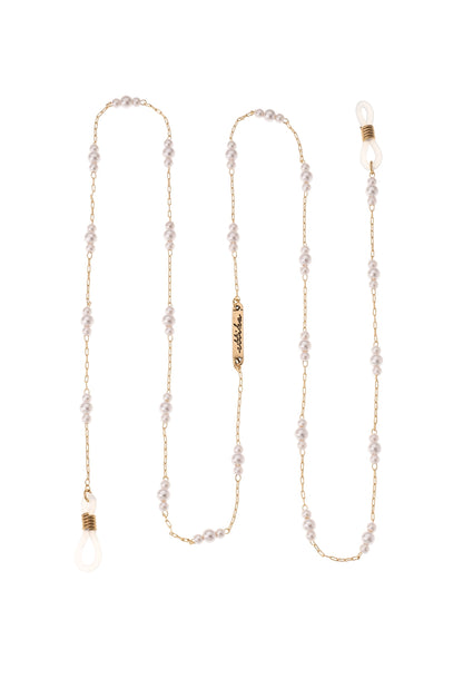 Pearl Moments Eyeglass Chain - Gold Tone | Ettika