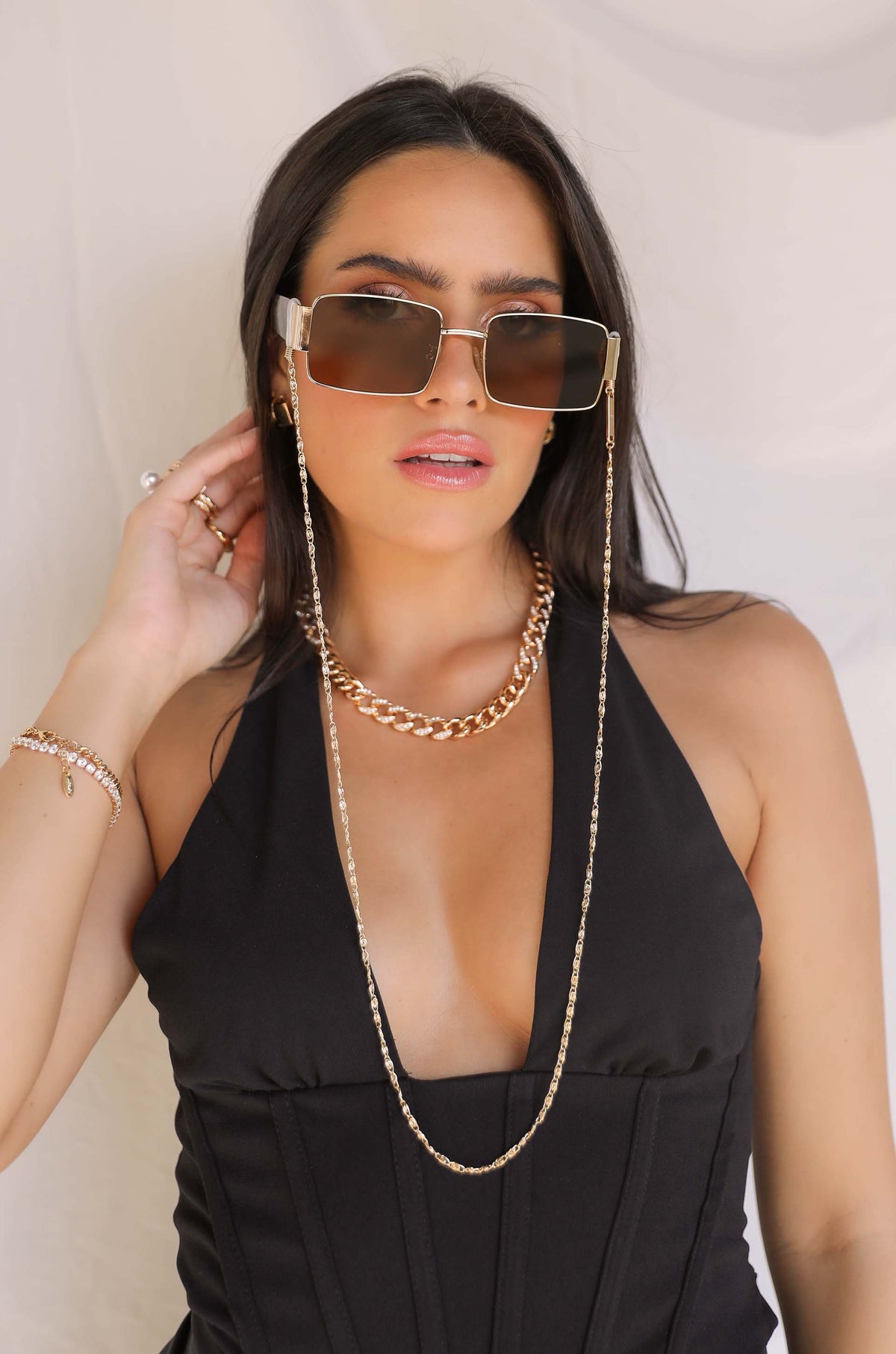 Level Up Eyeglass Chain - Gold Tone | Ettika