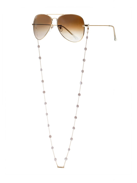 Mermaid Coin Pearls Eyeglass Chain - Gold Tone | Ettika