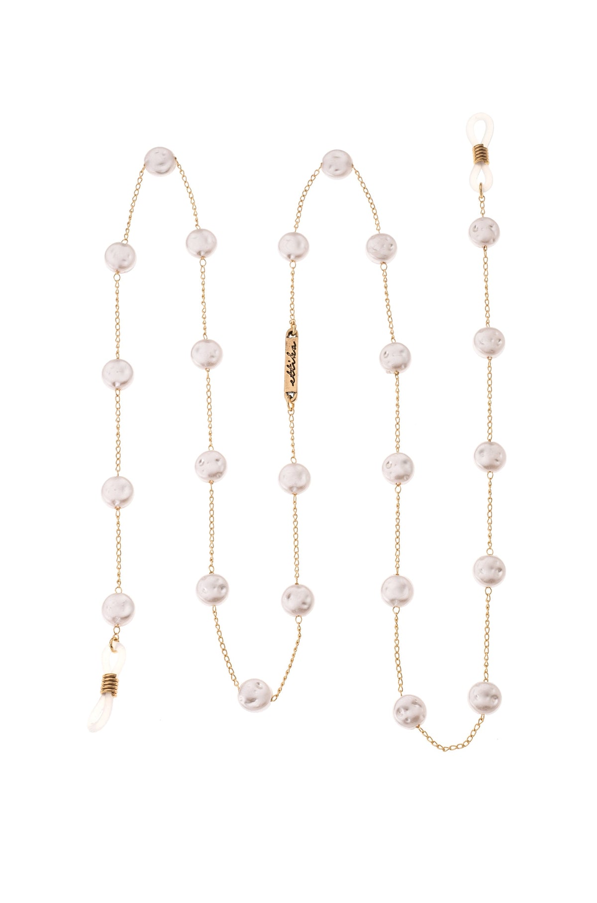 Mermaid Coin Pearls Eyeglass Chain - Gold Tone | Ettika
