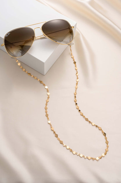 Real Aces Eyeglass Chain - Gold Tone | Ettika