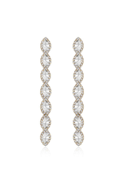 Crystal Occasion Dangle Earrings - Clear Crystals | Ettika