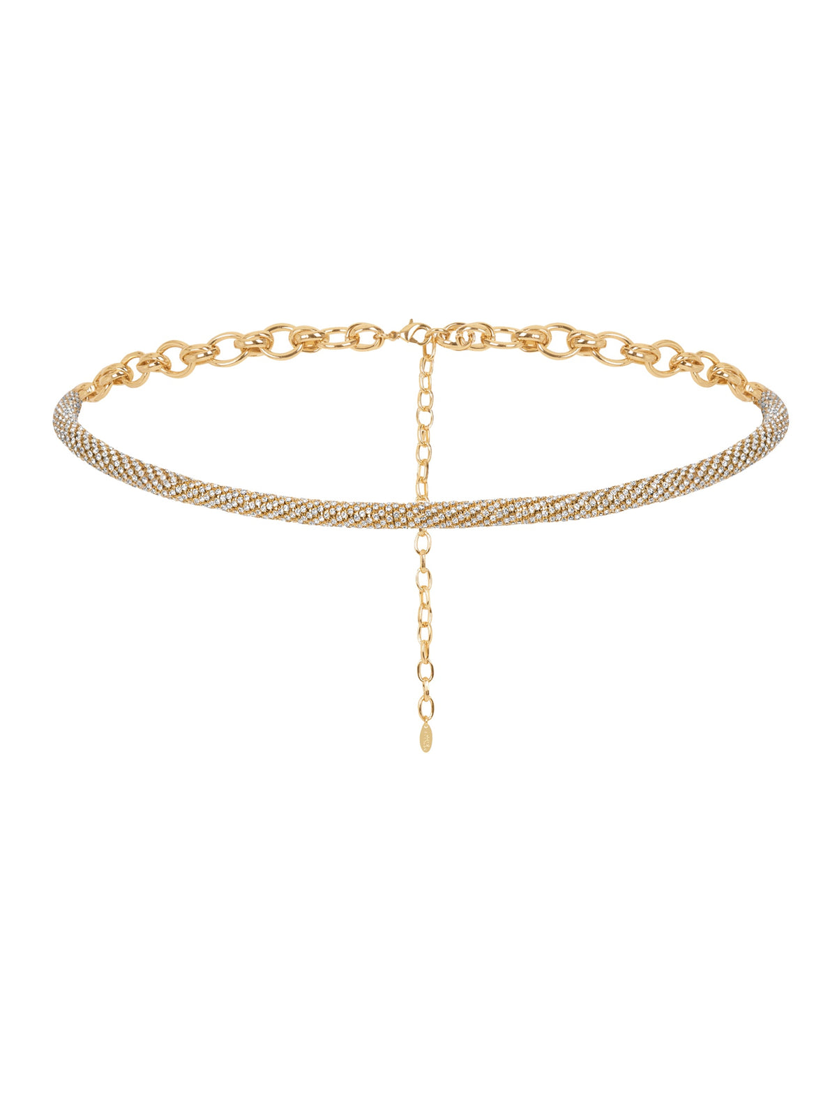 Snake Chain Belt - Clear Crystals | Ettika