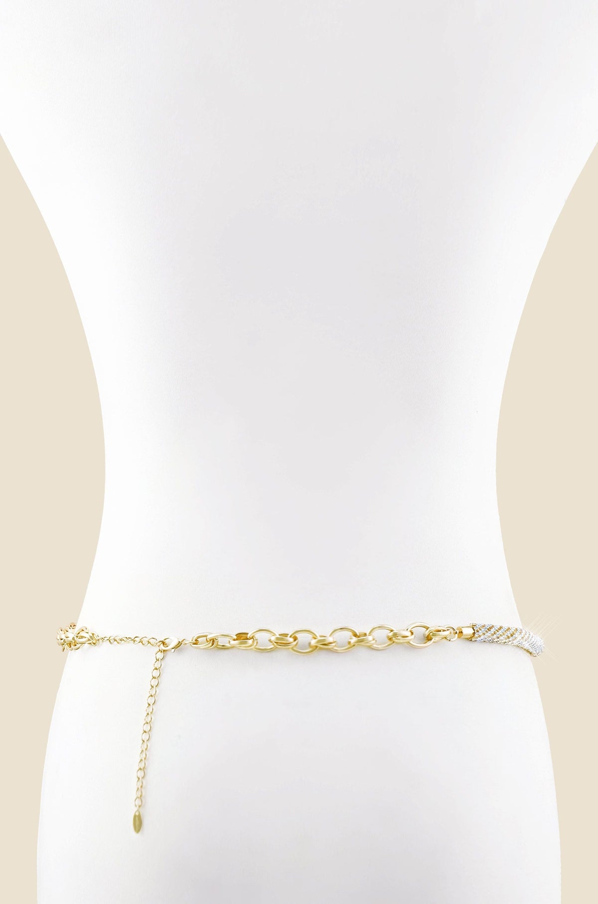 Snake Chain Belt - Clear Crystals | Ettika