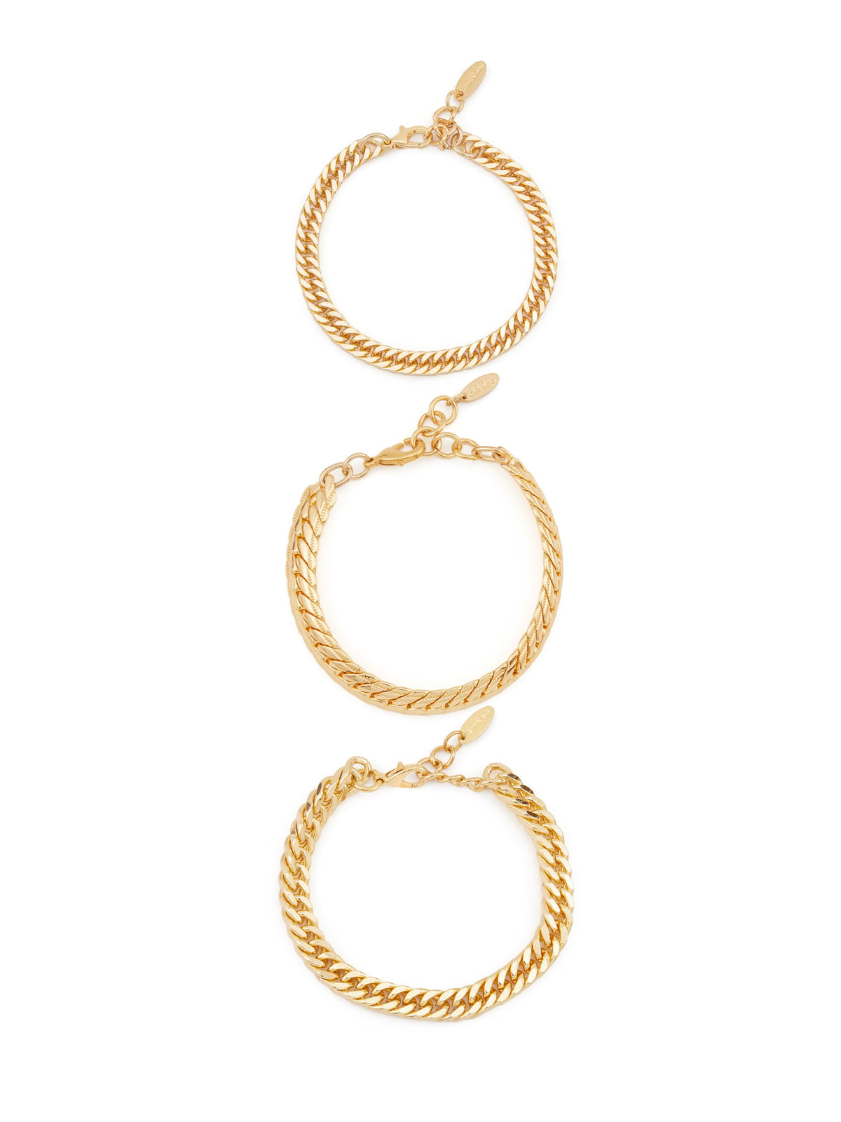 Ultimate Everyday Link Chain Bracelet Set - 18k Gold Plated | Ettika
