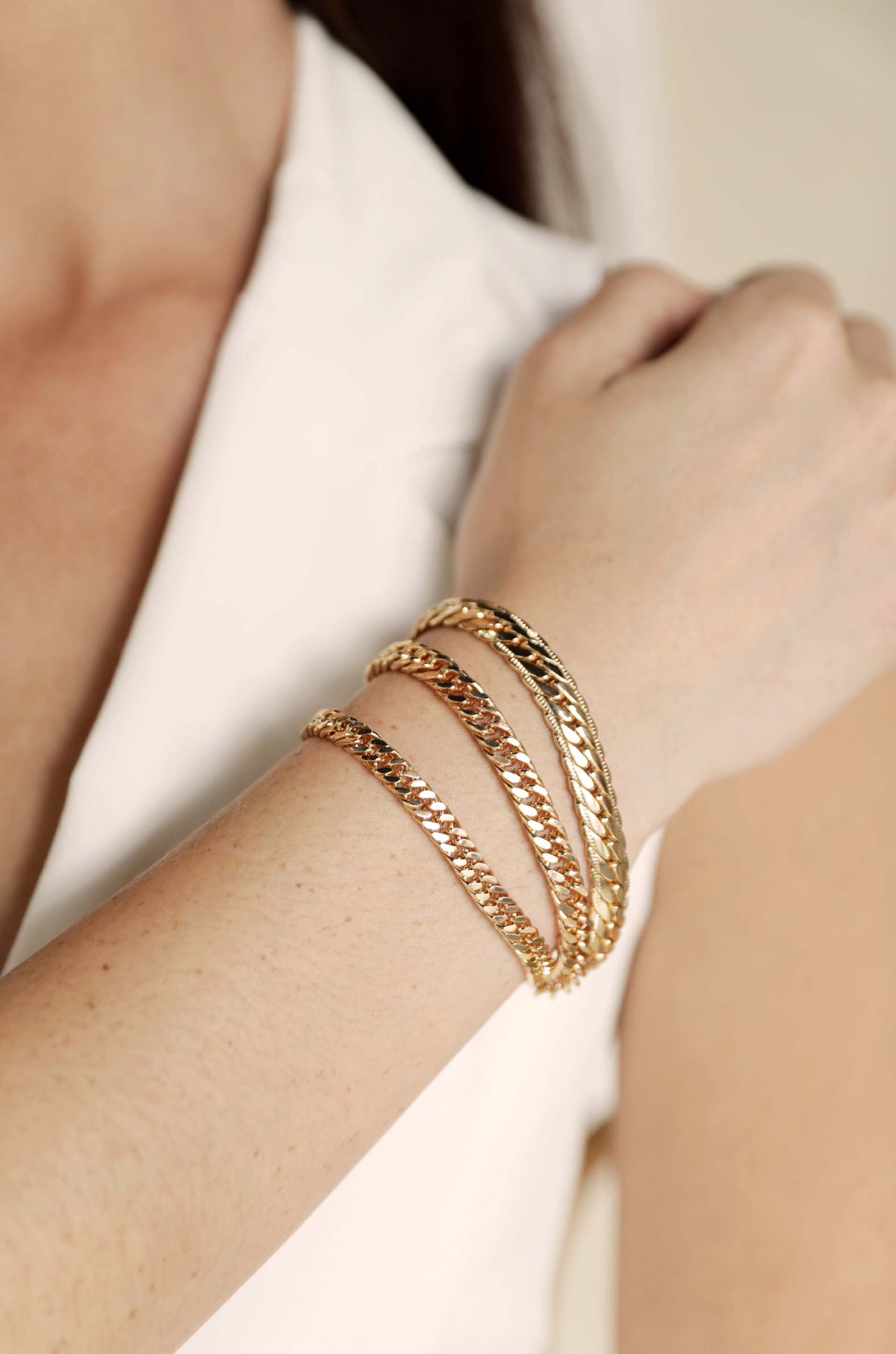Ultimate Everyday Link Chain Bracelet Set - 18k Gold Plated | Ettika