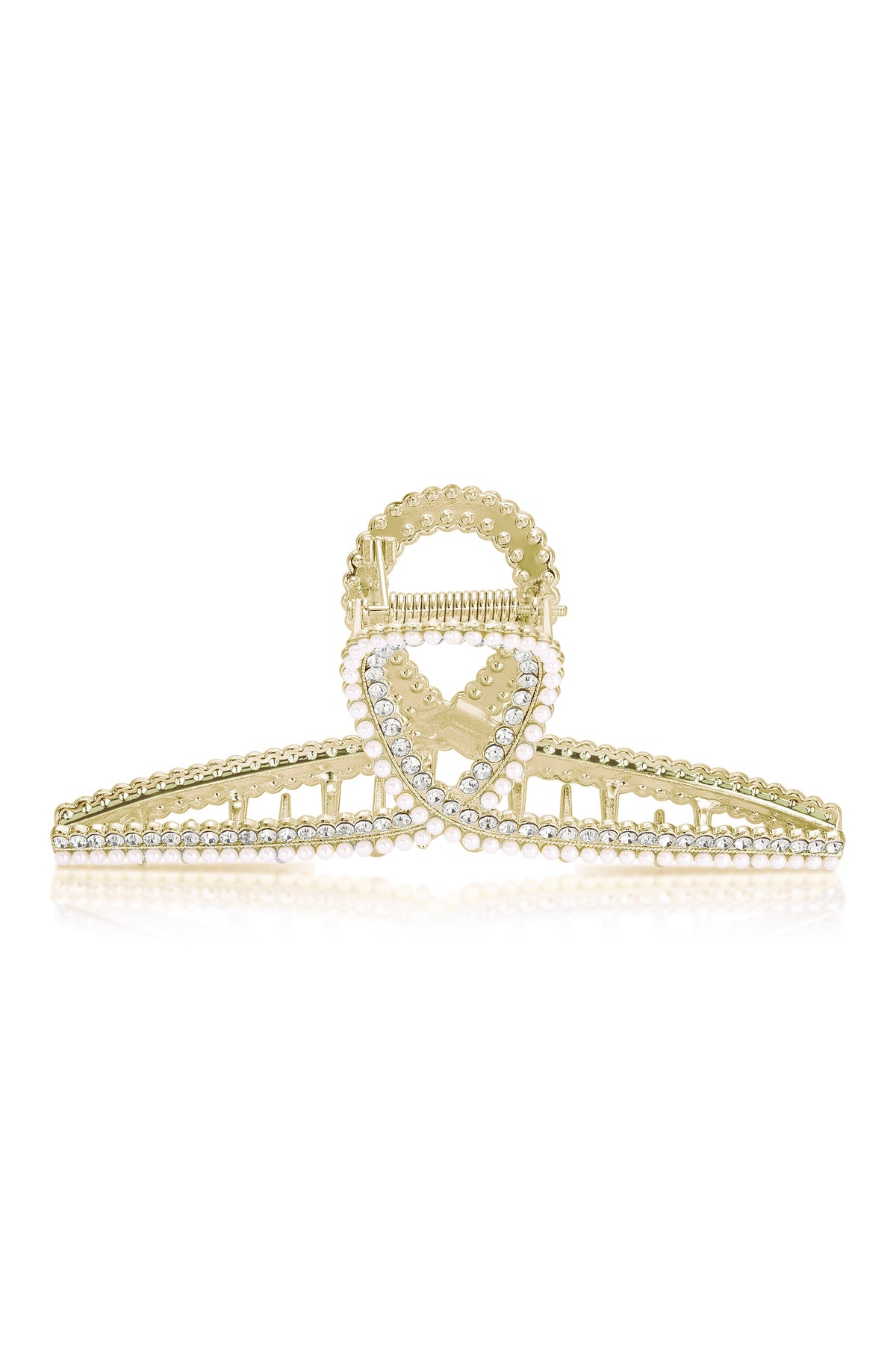 Shine On Crystal Hair Claw - Pearl | Ettika