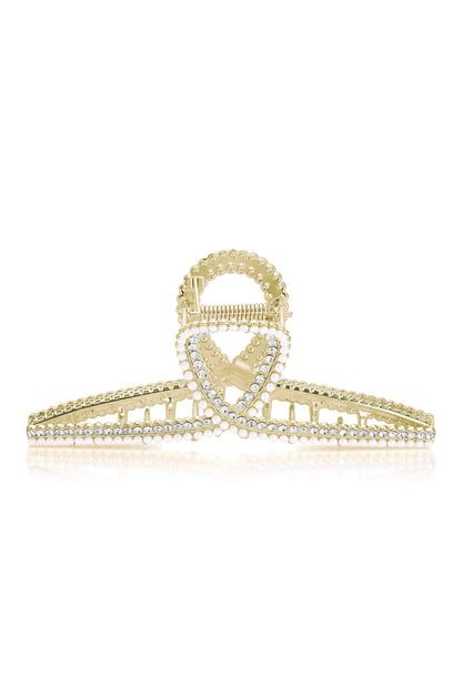Shine On Crystal Hair Claw - Pearl | Ettika