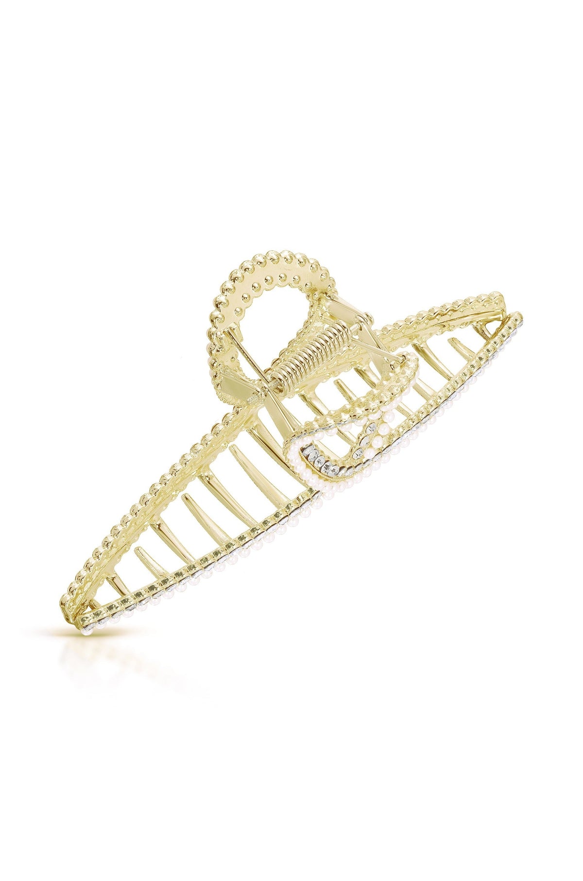 Shine On Crystal Hair Claw - Pearl | Ettika