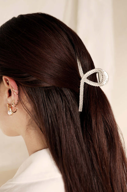 Shine On Crystal Hair Claw - Pearl | Ettika