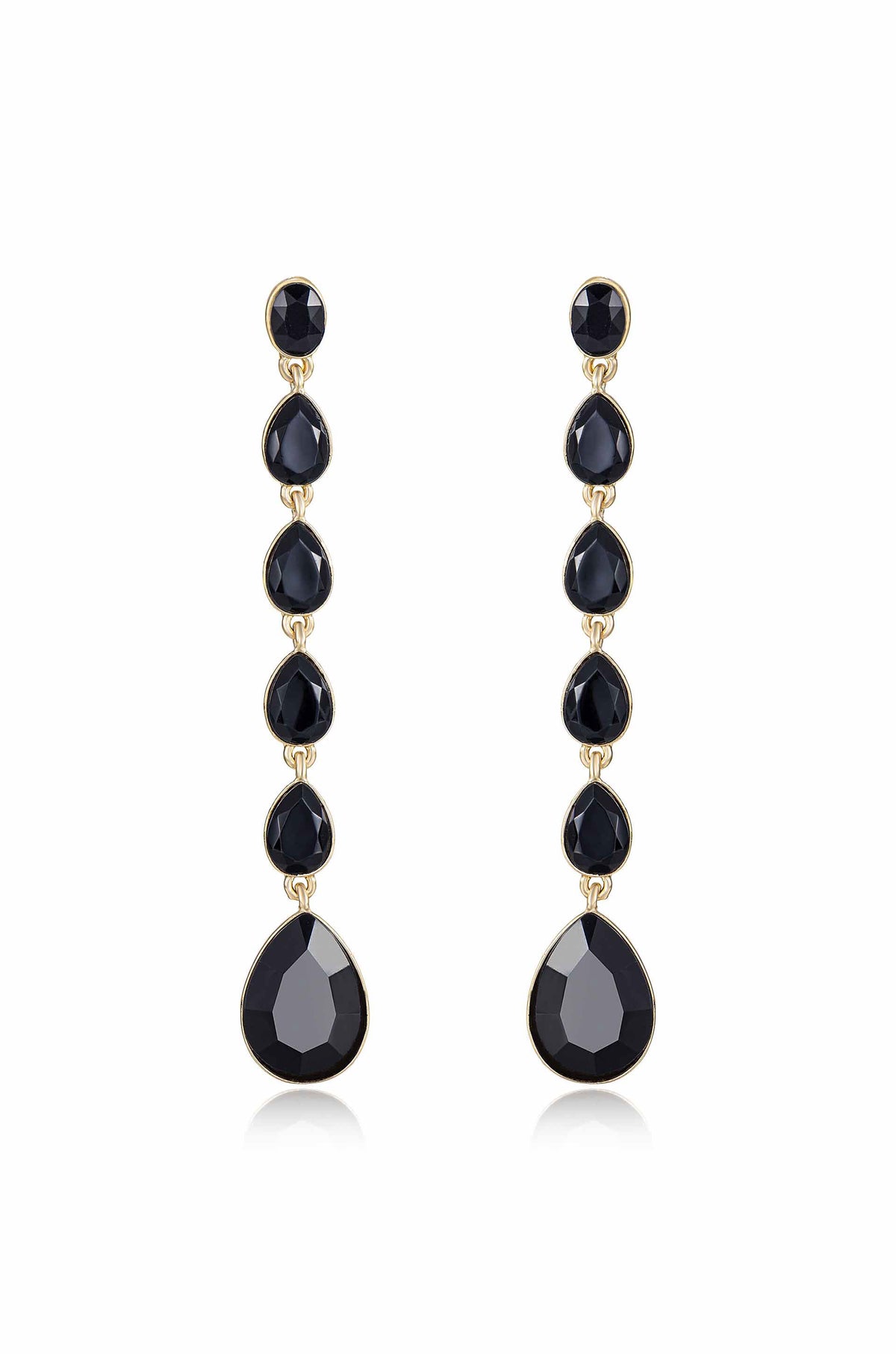 Crystallized Drop Earrings - Amethyst Crystal with 18k Gold Plating | Ettika