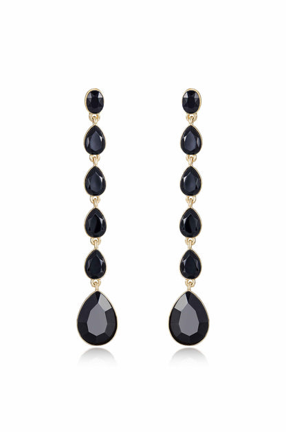 Crystallized Drop Earrings - Amethyst Crystal with 18k Gold Plating | Ettika